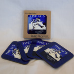  4 x Kicking Man Coasters