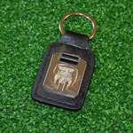  Leather/Crest Keyring